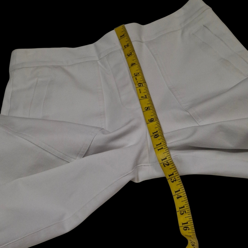 SPANX On-the-Go #20479R Cropped Wide Leg Pull-On White Pants Women Size Medium - Picture 11 of 16